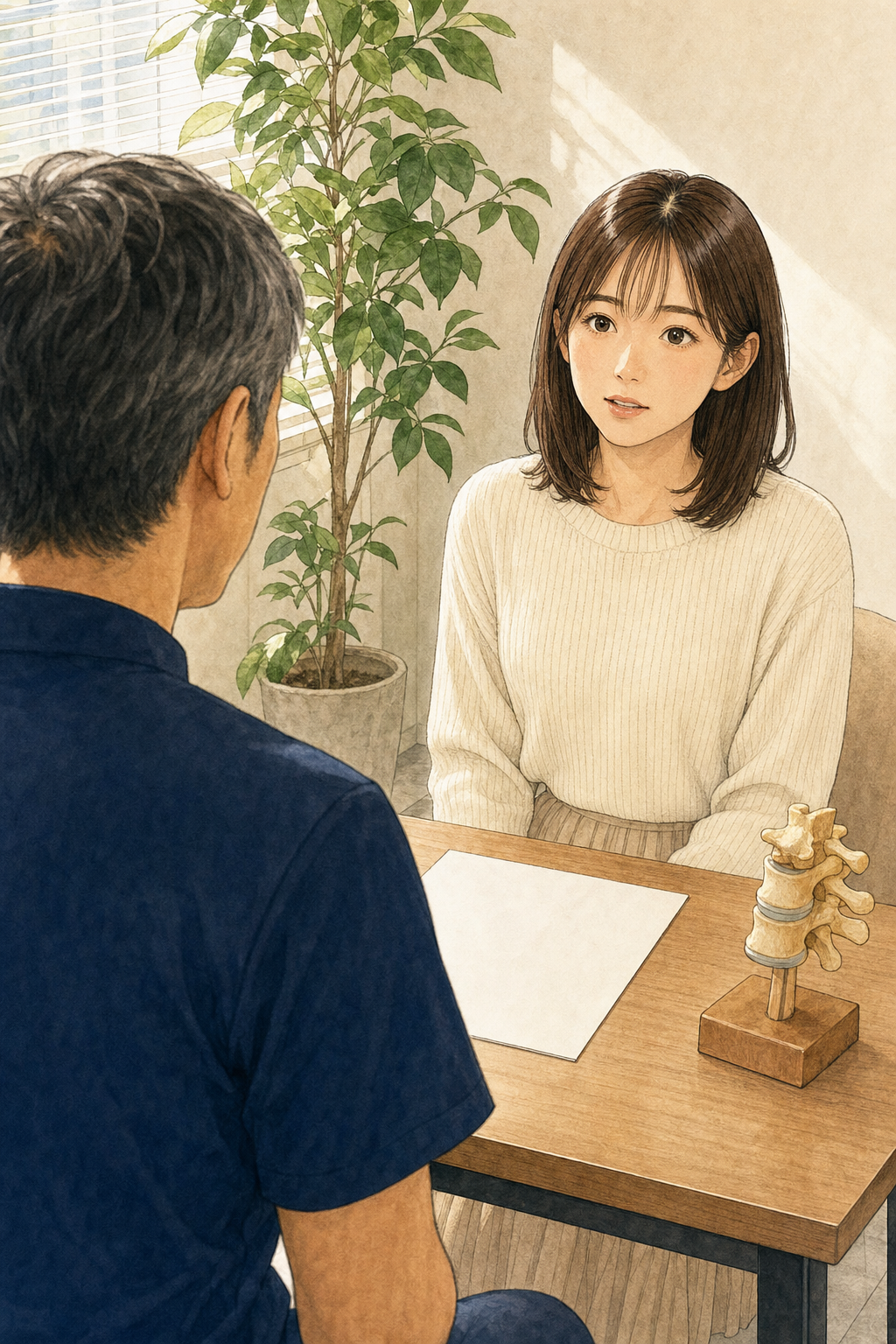 カウンセリングで気づきを得るあやか