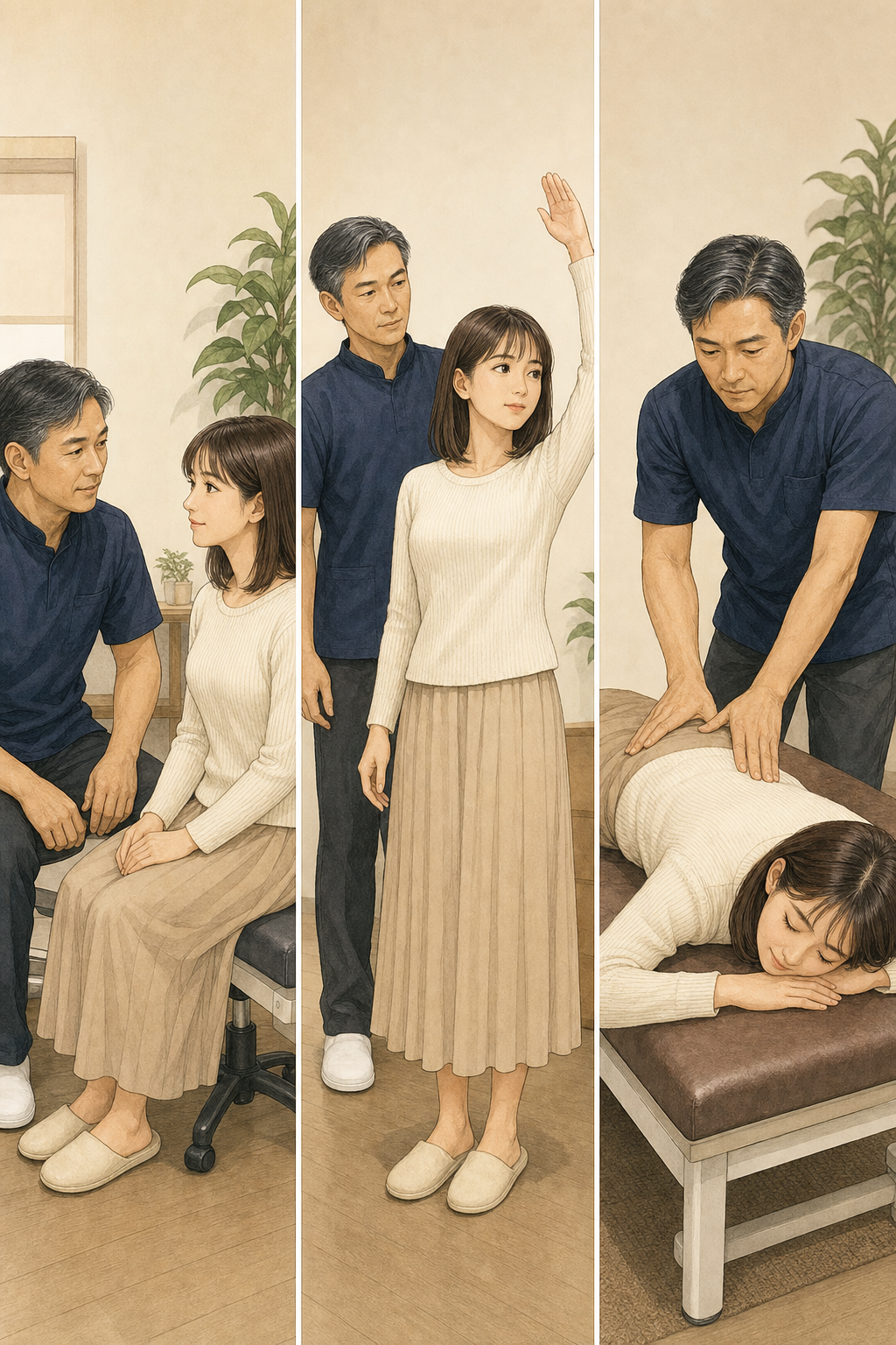 安心して通院の流れをイメージするあやか